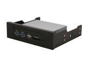 SYBA SY HUB50044 USB 3.0 Multi Function Hub and Card Reader for 3.5 or 5.25 Open Bay