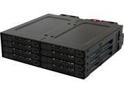 ICY DOCK MB998SP B ToughArmor 8 x 2.5â€� SATA 6Gbps 7mm HDD SSD Mobile Rack Cage in 1 x 5.25â€� bay
