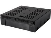 ICY DOCK MB322SP B ExpressCage 2x2.5â€� SATA SAS HDD SSD to 5.25â€� Mobile Rack w 3.5â€� HDD Device Slot no backplane comparable to tray less 2.5 HDD SSD Mobile R