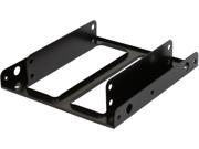 2.5 SSD HDD Mounting Kit Bracket Black SECC Metal to Fit in 3.5 Drive Bay Rosewill Model RXC200M