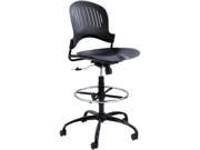 Zippi Plastic Extended Height Chair Black