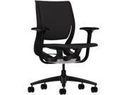 Purpose Upholstered Flexing Task Chair Black Black