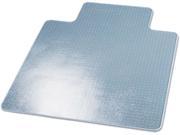 SuperMat Frequent Use Chair Mat Medium Pile Carpet Beveled 45x53 w Lip Clear
