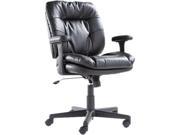 Executive Swivel tilt Chair Fixed T Bar Arms Black