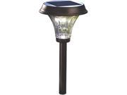 Coleman Cable 91754 Metal Solar Powered Path Light Bronze 2 Pack