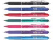 Pilot FriXion Clicker Erasable Gel Rollerball Pens Retractable Fine Point 0.7mm Assorted 7 Pack 31472