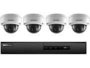 Hikvision NVR I7604N1TP Kit 4 Channel 5MP 4 Outdoor Turret Cameras 2MP 2.8MM with 1TB HDD Retail