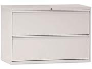 Two Drawer Lateral File Cabinet 42w X 19 1 4d X 28 3 8h Light Gray