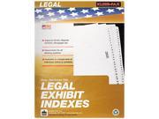 Kleer Fax 81006 80000 Series Side Tab Index Divider Printed Letter 25 Pack
