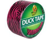 Shurtech Brands 280338 Duck Brand Printed Duct Tape 1.88inx10yd Pink Black