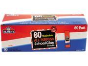 Elmers E501 Washable All Purpose School Glue Sticks Clear 60 Box