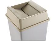 Rubbermaid RCP 2664 BEI Untouchable Square Lids for Square Top Containers Beige