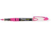 Sharpie 1754464 Accent Pen Style Liquid Highlighter Micro Marker Point Type Chisel Marker Point Style Fluorescent Pink Ink 1 Each