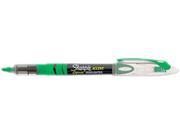 Sanford SAN1754468 Sharpie Accent Liquid Pen Style Highlighter Chisel Tip Fluorescent Green Dozen