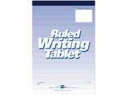 Roaring Spring 63046 Ruled Writing Tablet 100 Sheets 6 x 9 1Each White Paper