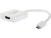 C2G 29475 Usb 3.1 Usb C To Hdmi Audio Video Adapter External Video Adapter Usb 3.1 Hdmi White