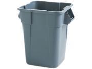 Brute Container Square Polyethylene 40Gal Gray