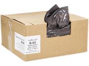 2 Ply Low Density Can Liners 55 60Gal .8 Mil 38X58 Black 100 Carto