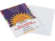 Construction Paper 58 Lbs. 9 X 12 White 50 Sheets Pack