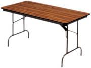 Premium Wood Laminate Folding Table Rectangular 96w X 30d X 29h Oak