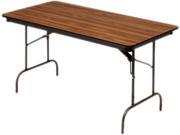 Premium Wood Laminate Folding Table Rectangular 60w X 30d X 29h Oak