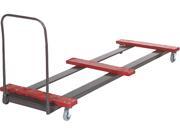 Table Truck 8 Foot Rectangular 10 12 Table Capacity Black Red