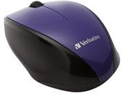 Verbatim Wireless Multi Trac Blue LED Optical Mouse Purple
