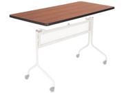 Safco 2065CY Impromptu Mobile Training Table Rectangle 48 x 24 x 29 Vinyl Particleboard Cherry Top