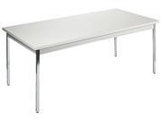Utility Table Rectangular 72w x 36d x 29h Light Gray