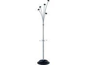 Alba PMFESTYCH Festival Coat Stand with Umbrella Holder Five Knobs Chrome
