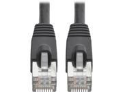 Tripp Lite Cat6a Snagless Shielded STP Patch Cable 10G, PoE, Black M/M 25 ft. (N262-025-BK) Tripp Lite Cat6a Snagless Shielded STP Patch Cable 10G, PoE, Black M/M 25 ft. (N262-025-BK)