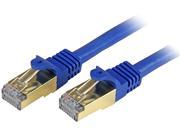 StarTech.com 25 ft Cat6a Patch Cable Shielded STP Blue 10Gb Snagless Cat 6a Ethernet Patch Cable