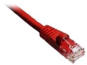 Axiom C5EMB R2 AX Patch Cable Rj 45 M To Rj 45 M 2 Ft Utp Cat 5E Molded Stranded Snagless Red