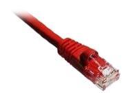 Axiom C5EMB R3 AX Patch Cable Rj 45 M To Rj 45 M 3 Ft Utp Cat 5E Molded Stranded Snagless Booted Red