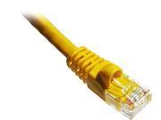 Axiom C5EMB Y2 AX Patch Cable Rj 45 M To Rj 45 M 2 Ft Utp Cat 5E Molded Stranded Snagless Yellow