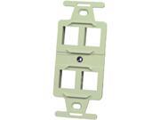 Ortronics Electric White 4 Port Keystone 106-Type Frame Ortronics Electric White 4 Port Keystone 106-Type Frame
