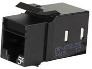 Ortronics Black Cat5e Keystone Jack With Lacing Cap Termination Ortronics Black Cat5e Keystone Jack With Lacing Cap Termination
