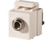 Ortronics Cloud White 3.5Mm Stereo Jack Screw Terminal Ortronics Cloud White 3.5Mm Stereo Jack Screw Terminal