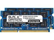 Black Diamond Memory 16GB 2 x 8GB 204 Pin DDR3 SO DIMM ECC Unbuffered DDR3 1600 PC3 12800 Server Memory Model BD8GX21600MTO22