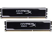 HyperX Black 8GB 2 x 4GB 240 Pin DDR3 SDRAM DDR3 1600 PC3 12800 Desktop Memory Model KHX16C9B1BK2 8X