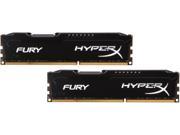 HyperX FURY 16GB 2 x 8GB 240 Pin DDR3 SDRAM DDR3 1333 PC3 10600 Desktop Memory Model HX313C9FBK2 16