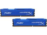 HyperX FURY 16GB 2 x 8GB 240 Pin DDR3 SDRAM DDR3 1333 PC3 10600 Desktop Memory Model HX313C9FK2 16