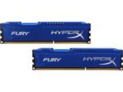 HyperX FURY 8GB 2 x 4GB 240 Pin DDR3 SDRAM DDR3 1333 PC3 10600 Desktop Memory Model HX313C9FK2 8