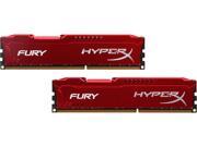 HyperX FURY 16GB 2 x 8GB 240 Pin DDR3 SDRAM DDR3 1333 PC3 10600 Desktop Memory Model HX313C9FRK2 16