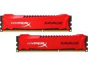 HyperX Savage 16GB 2 x 8GB 240 Pin DDR3 SDRAM DDR3 2400 PC3 19200 Desktop Memory Model HX324C11SRK2 16
