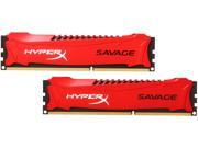HyperX Savage 8GB 2 x 4GB 240 Pin DDR3 SDRAM DDR3 2400 PC3 19200 Desktop Memory Model HX324C11SRK2 8