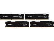 HyperX FURY 32GB 4 x 8GB 288 Pin DDR4 SDRAM DDR4 2400 PC4 19200 Compatible with Intel X99 chipset Memory Kit Model HX424C15FBK4 32