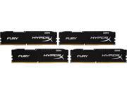 HyperX FURY 16GB 4 x 4GB 288 Pin DDR4 SDRAM DDR4 2666 PC4 21300 Compatible with Intel X99 chipset Memory Kit Model HX426C15FBK4 16