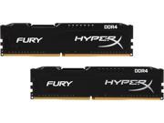 HyperX Fury 8GB 2 x 4GB DDR4 2400MHz DRAM Desktop Memory CL15 1.2V DIMM 288 pin HX424C15FBK2 8 Intel XMP AMD Ryzen