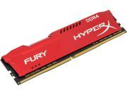HyperX Fury 16GB 1 x 16GB DDR4 2133MHz DRAM Desktop Memory CL14 1.2V Red DIMM 288 pin HX421C14FR 16 Intel XMP AMD Ryzen
